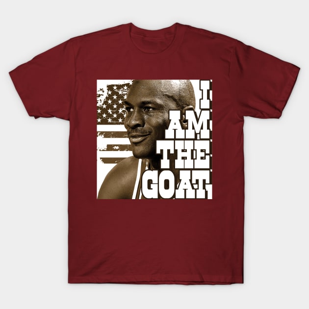 I am the GOAT T Shirt for honor to great Michael Jordan T-Shirt by nowbix